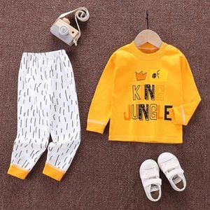 NWT Boys King of the Jungle 2-Piece Pajama Set